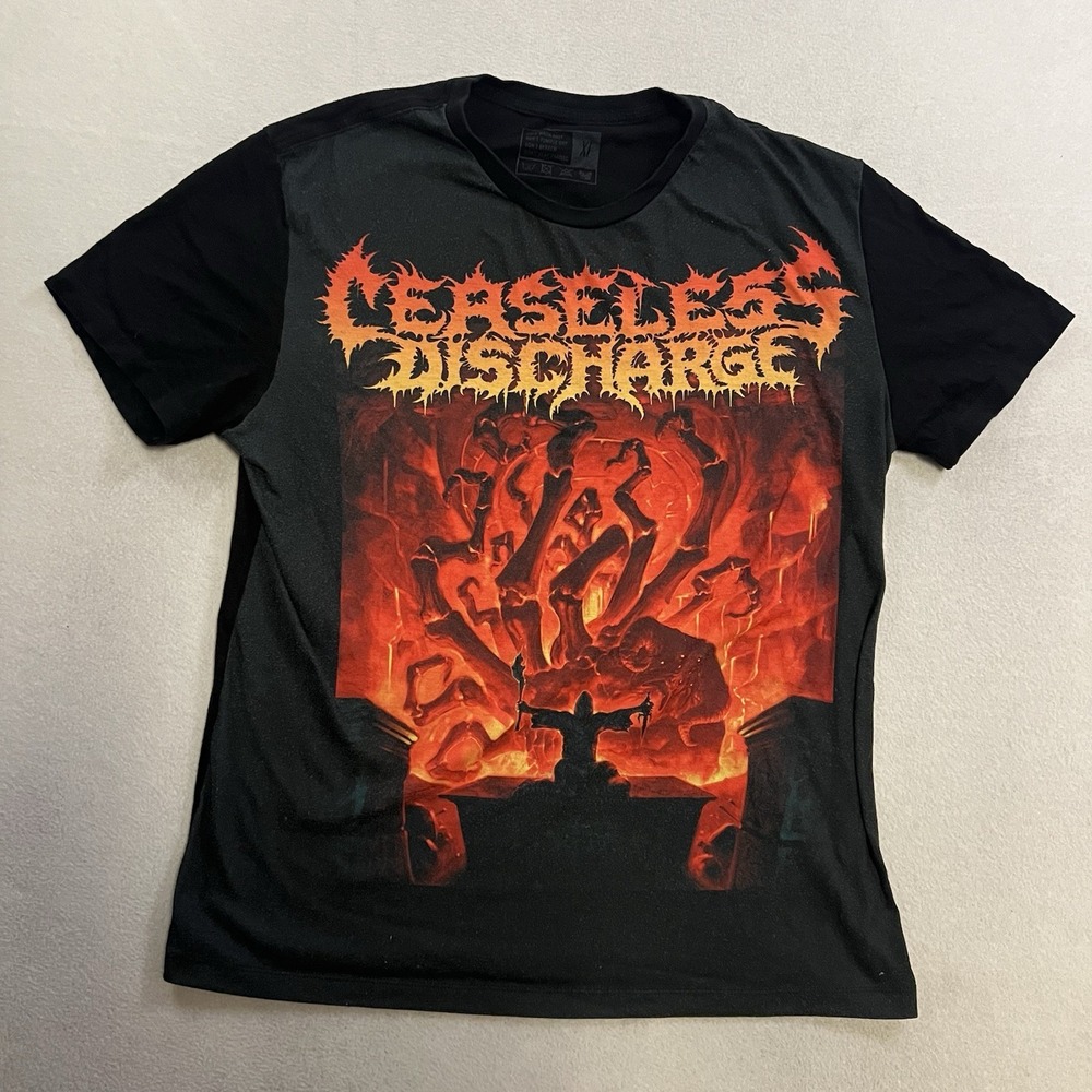 Dark Souls Ceaseless Discharge T-Shirt Mens Size XL Black Gray Graphic Print Tee
